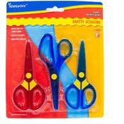 Safety Scissors - Assorted Colors, 3 Pack, 5"