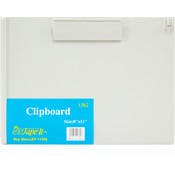 Landscape Clipboard - Plastic, Side Clip, Pencil Holder