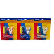 Stapler and Remover Sets - 500 Staples, Assorted Colors