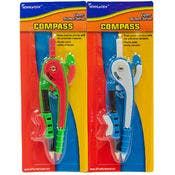 Safety Compass - Single, Plastic, Assorted Colors