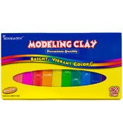 Modeling Clay Sticks - 12 Color Pack, Non-Toxic