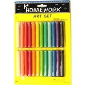 Modeling Clay - 24 Sticks, Assorted Colors, Nontoxic