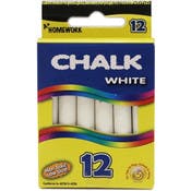 White Chalk - 12 Count, 3" sticks