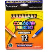 Mini Colored Pencils - 12 Pack, Pre-Sharpened