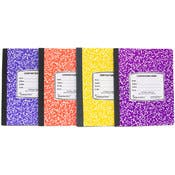 Marbled College Ruled Composition Notebooks - 100 Sheets 4 Colors