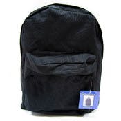 15" Basic Backpacks - Black, Large Front Pocket