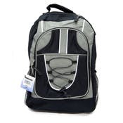 18" Classic Bungee Backpacks - Black, Mesh Side Pockets