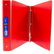 1" Binder - Red, 2 Pockets, 3-Rings