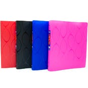 1" 3-Ring Binders - 4 Elliptical Cover Colors