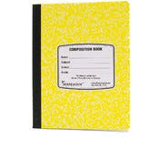 Wide Ruled Marbled Composition Books - 100 Sheets, Yellow