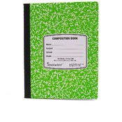 Marbled Composition College Ruled Notebook - 100 Sheets, Green