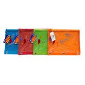 Pencil Pouch - Zipper Closure, Assorted Colors, 3 Holes