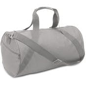 Barrel Duffel Bags - Grey, 18"