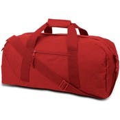 Square Duffel Bags - Red, 23.5"