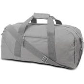 Large Square Duffel Bags - Grey, 23.5"