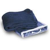 Micro-Plush Fleece Blankets - Navy, 50" x 60"