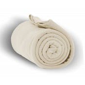 Heavy Weight Fleece Blankets - Cream, 50" x 60"