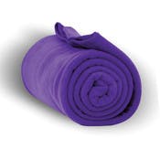 Heavy Weight Fleece Blankets - Purple, 50" x 60"
