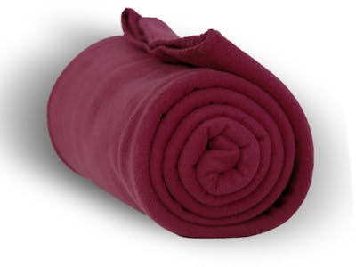 Premium Fleece Blankets - Burgundy, 50" x 60"