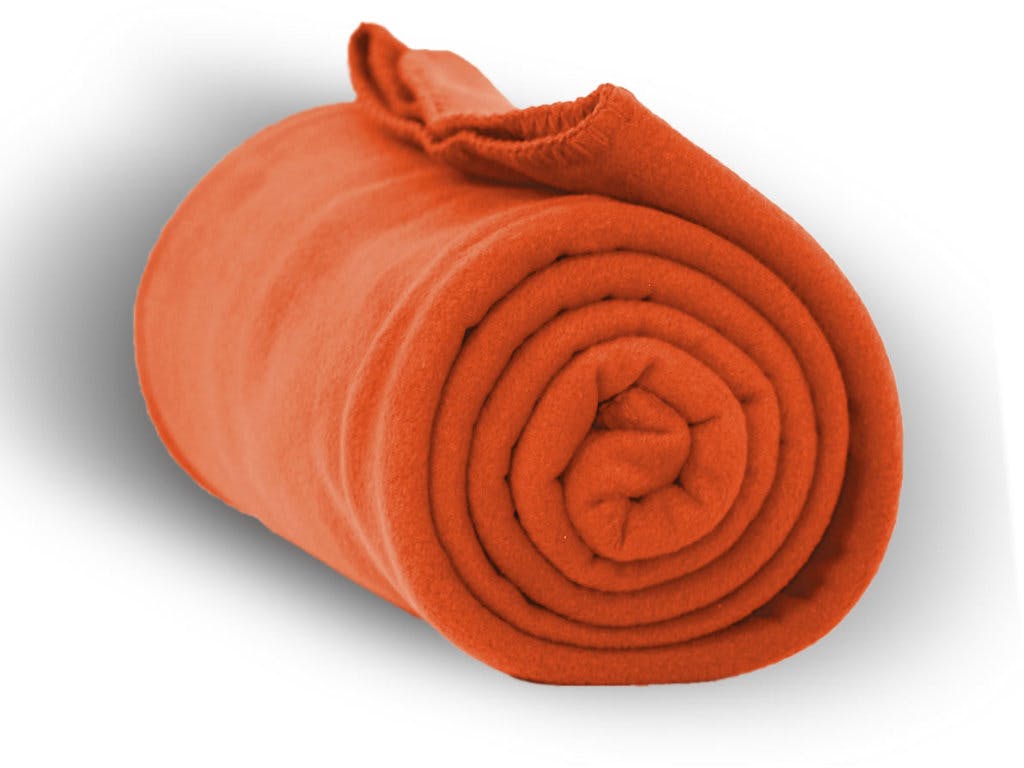 Wholesale Premium Fleece Blanket 50" x 60" Orange DollarDays