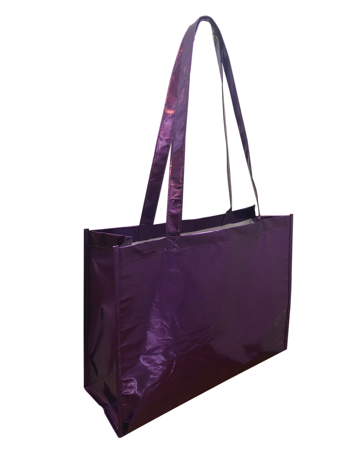 Wholesale Metallic Large Tote Bag Purple DollarDays