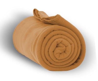 Heavy Weight Fleece Blankets - Camel, 50" x 60"