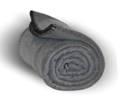 Heavy Weight Fleece Blankets - 50" x 60"-Charcoal