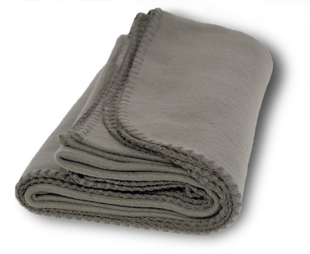 Wholesale Fleece Blankets, Grey, 50" x 60"