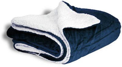 Sherpa Blankets - Navy, 50" x 60"