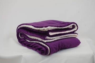 Sherpa Blankets - Plum, 50" x 60"