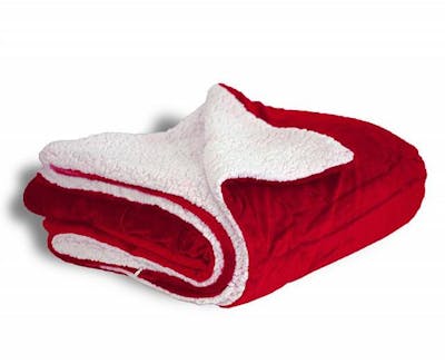 Sherpa Blankets - Red, 50" x 60"