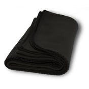 Medium Weight Fleece Blankets - Black, 50" x 60"
