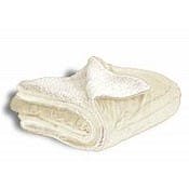 Sherpa Blankets - Cream, 50" x 60"