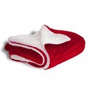 Sherpa Blankets - Red, 50" x 60"