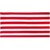 Cabana Stripe Microfiber Beach Towels - Red, 30' x 60"