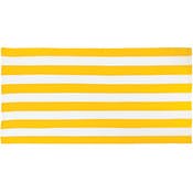 Cabana Stripe Microfiber Beach Towels - Yellow, 30' x 60"