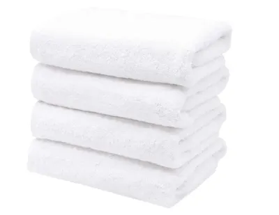 100% Cotton Bath Towels - White, 24"x 50"
