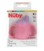 Nuby First Open Training Cups - Pink, 2oz, 6+ Months