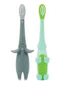 Toddler Toothbrush Sets, Alligator & Elephant