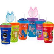 Nuby No-Spill Boost Cups with Flip-it Straw - 12 oz, 18+ Months