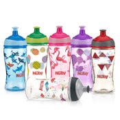Nuby Kids' Pop Up Sipper Water Bottles - Assorted, 12 oz