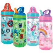 Nuby Flip-it Freestyle Cups with Hard Straw - 18 oz, 18+ Months, 2 Pack