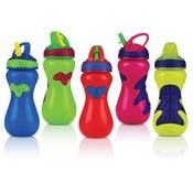 Nuby Gator Grip Sports Bottles - Flip Top, 15 oz
