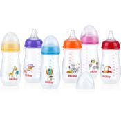 72 pieces Nuby Printed NoN-Drip Bottle, 8 oz - Baby Bottles - at 