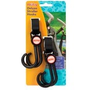 Nuby Double Stroller Hooks - 2 Pack, Black