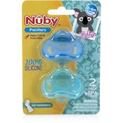 Nuby 100% Silicone Orthodontic Pacifiers - 2 Piece