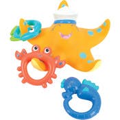 Nuby Starfish Ring Toss Bath Toys - 3 Toss Rings