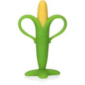 Nuby Corn Teether - 3+ Months, Silicone, BPA Free