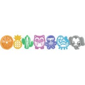 Nuby Silicone Teethers with Massaging Bristles - 3M+, Assorted Designs
