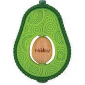 Nuby Avocado Teethers - 3+ Months, Silicone & Wood